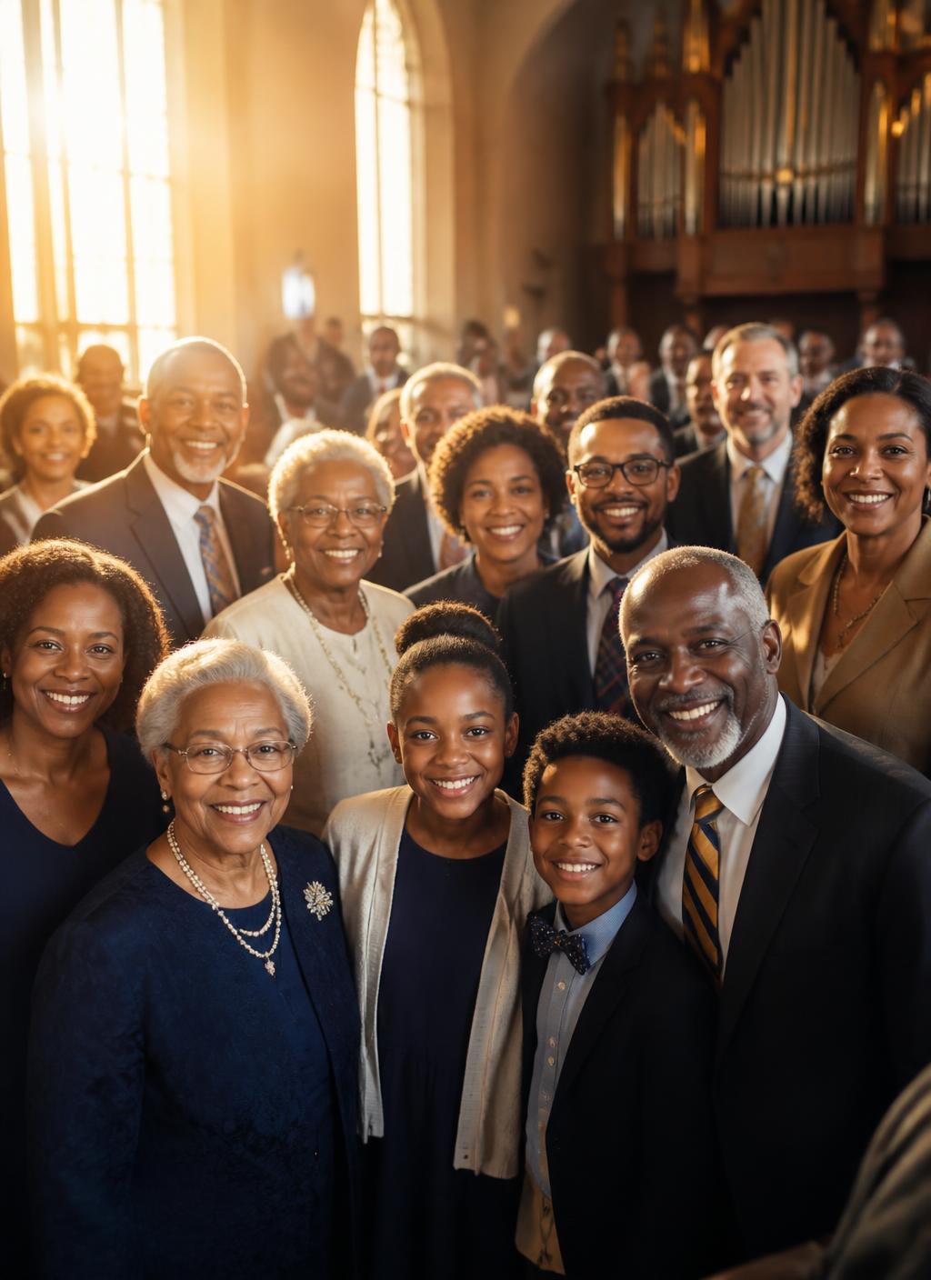 House of Praise Baltimore congregation celebrating